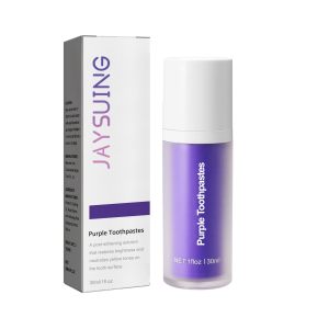 Jaysuing Purple Toothpastes Whitening Sensitive Tartar Yellow Teeth Gum Discomfort Oral Odor Restores Nature Brightness Teeth Color-Corrector Innovation Teeth Whitening Toothpaste 30ml