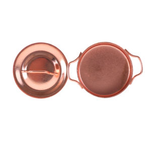 QUANSEN 1 12 Dollhouse Miniature Kitchen Copper Pot with Lid