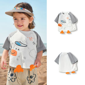 balabala Infant T-Shirt Baby Top Girl Clothing Boy Short Sleeve 2025 New Summer Trendy Cute T-Shirt