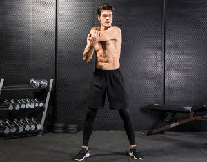 SUPERFLOWER New Mens Fake Two-piece Tight Pants Running Fitness Drawstring Sweatpants Elastic Quick-drying Trousers Man Sport Pants