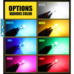 1หลอด ไฟหรี่แก้ว LED T10 W5W ไฟแผนที่ ไฟส่องป้ายรถยนต์ ไฟหน้าปัด Honda wave 125 ไฟหน้าปัดมอเตอร์ไซค์