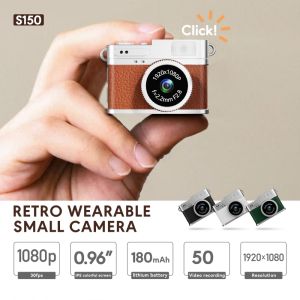 Mini Camera with LED Flash Light Retro Digital Camera Portable Small Camera for Travel Gift for Kids Students