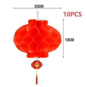 10pcs Lampion Imlek Lampion China Lampu 25/30CM Lampion Imlek Kertas Anti Air Lentera Lantern Chinese Dekor Imlek