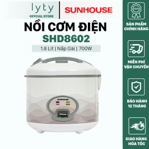 [Hàng Chính Hãng] Nồi Cơm Điện Sunhouse 1.8 Lít SHD8602 - Bảo Hành 12 Tháng  Toàn Quốc