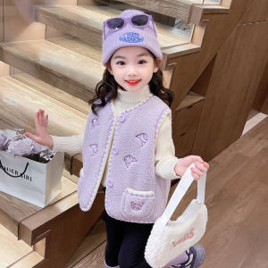 Christmas gifts Halloween Anime Melody Childrens Jacket Kawaii Sanrio Warm Outer Vest Kuromi Comfortable Cartoon Coat Autumn Winter Outer Girl Clothes