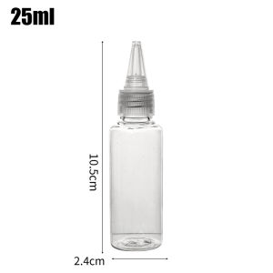 10PCS Pointed Mouth Squeeze Bottles Plastic Empty Bottle with Leak-proof Lids Portable Refill Container for Kitchen Sauce Art Paint