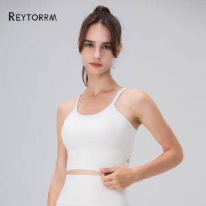 Reytorrm Sport Bra Push Up BH Pakaian Olahraga Kekuatan Tinggi Shockproof Fitness Vest Running Yoga Bra（WX007)