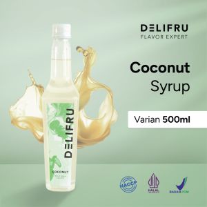 Coconut Syrup Delifru 500 ml - Sirup Kelapa