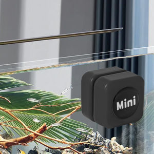 AimayaPet Magnetic Aquarium Glass Cleaner Brush Mini Square Plastic Algae Scraper for Fish Tank