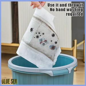 bluesea 30 100Pcs Of Dust Removal Paper Disposable Household Dust Removal Cloth Electrostatic Mop Pad Floor Tile Floor Cleaning Supplies
