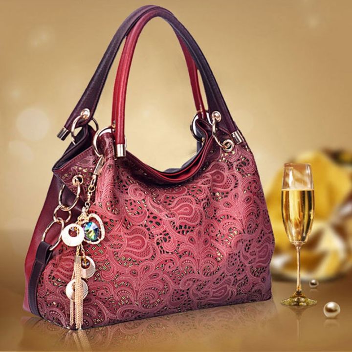 Top-handle Bags for Women Hollow Out Ombre pu Leather - Main Image