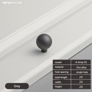 Modern Minimalist Kitchen Cupboard Wardrobe Cabinet Door Drawer Zinc Alloy Handle Gold Black Grey
