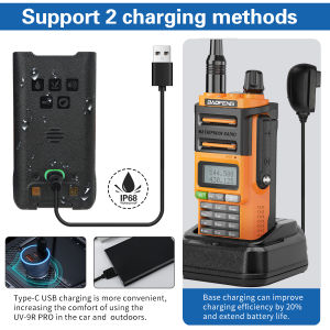 [Manila in Stock]Baofeng UV-9R PRO IP68 Waterproof Dual Band 136-174/400-520MHz Ham Radio Upgraded Of UV9R Walkie Talkie Long Range UV-XR