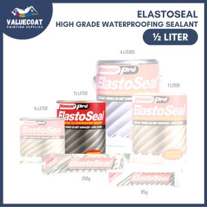 Pioneer Elastoseal Waterproofing Sealant Gray 85g 250g 1/4L 1/2L Seals Gaps of Gutter and Roof