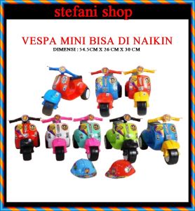 MAINAN ANAK MOTOR VESPA CLASIC MINI