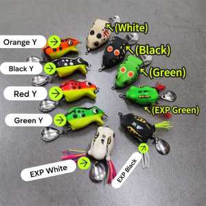 EXP GUKA Frog Lure 30mm 35mm 8g Topwater Soft Bait for Snakehead & Bass Fishing