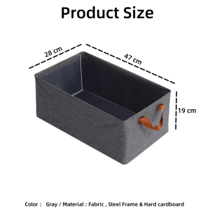 Johor Seller | Cationic Foldable Clothes Trousers Storage Box Steel Frame Closet Storage Box Pants Jeans Sweater Shirt Underwear