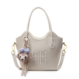 NALLCHEER Túi đeo vai vải dệt thanh lịch với chữ thêu và dễ thương quyến rũ cho phụ nữ