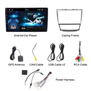 MO ร์ดจอแอนดรอย 9นิ้ว 10นิ้ว TOYOTA CAMRY 2007-2011 Apple CarPlay 8 core รองรับกล้อง 360 องศา