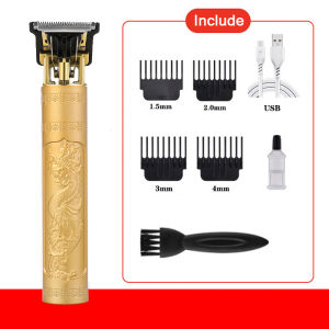 ปัตตาเลี่ยนตัดผมไฟฟ้า แบบชาร์จ USB สําหรับผู้ชาย ปัตตาเลี่ยนไร้สาย ปัตตาเลี่ยนตัดผม เครื่องตัดผมชายและเด็ก เครื่องัดผมมีลายมงคล ปัตตาเลี่ยนตัดผมมัลติฟังก์ชั่น