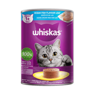 WHISKAS Wet Cat Food อาหารแมวแบบเปียก อาหารเปียก อาหารแมว วิสกัส เพาซ์ อาหารกระป๋อง 400g สำหรับแมวโตทุกสายพันธุ์