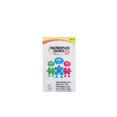 Nutroplex Oligo Plus นูโทรเพล็กซ์ โอลิโก พลัส วิตามินรวมชนิดน้ำ สำหรับเด็ก ขนาด 100ml./60ml. (ผลิตภัณฑ์เสริมอาหาร) รสส้ม