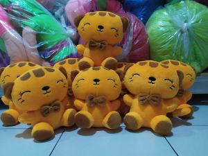 Boneka kucing cantik mini kuning