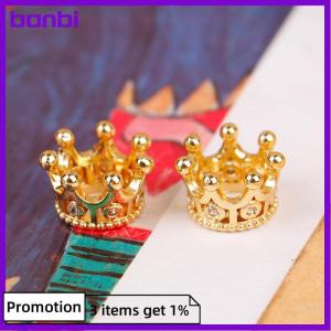 banbi 2pcs 1:12 Dollhouse Miniature Mini Metal Crown Model Toys Dolls Accessories