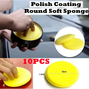 10PCS Car Coating Sponge Waxing Polishing Pad Applicator Cleaning Detailing Pads Tire Tyre Door Panel Dashboard Car Interior