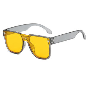 แว่นกันแดดสำหรับเด็ก แว่นกันแดดเด็กกรอบใหญ่ แว่นตาเด็กสไตล์บุคลิกภาพ อุปกรณ์ป้องกันรังสียูวีสำหรับเด็ก