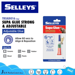SELLEYS 3g Supa Glue Strong & Adjustable