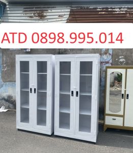 Tủ hồ sơ sắt kính trưng bày đựng tài liệu có khóa giá rẻ- tủ sắt có kiếng giá tại xưởng hcm bình dương biên hòa