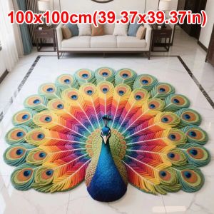 RUSSELLERT Soft Pea Carpet Non-slip Special-shaped Pea Mat Durable Absorbent Bathroom Floor Mat for Living Room Tea Table Bedside