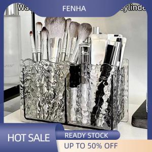 FENHA 2 Holes Cosmetic Storage Box Makeup Brush Holder Organizer Lipstick Eyebrow Pencil Bathroom Storage Display Stand