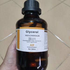 Glycerol (Glycerine) tinh khiết chai thủy tinh 500ml chất dẫn mực pha mực
