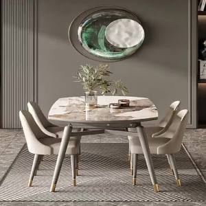GGMM Italian Retractable Round Table: A Perfect Fit for Your Modern Simple Home
