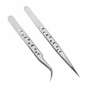 Nhíp không gĩ sửa điện tử điện thoại đồng hồ lông yến nối mi tóc..(trắng)