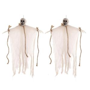 2pcs Halloween Skeletons Specter Skull Specter Ornament Hanging Specter Props Party Supplies For Halloween Decoration
