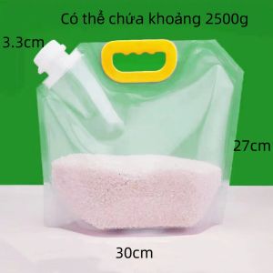 Túi Đựng Thực Phẩm Chống Ẩm Chống Mốc Có Tay Cầm Đựng Gạo Hạt Nước-NIEVE