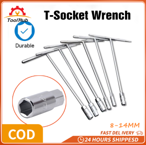 ToolHub 4PCS Kunci sok T 8/10/12/14mm Kunci Sok Sock Socket T Kunci pas soket Tipe T