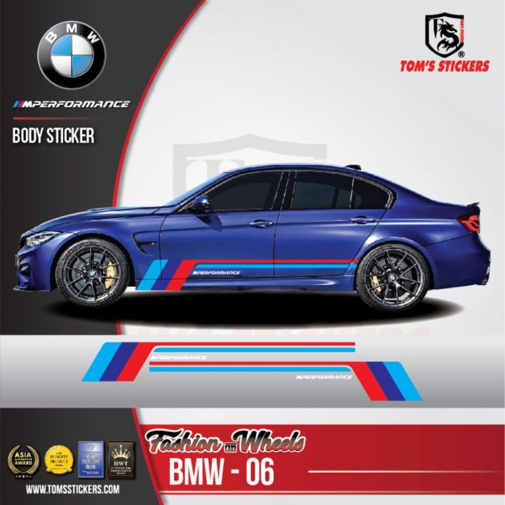💥💥 BMW M PERFORMANCE CAR BODY STICKERS SET BMW 06 Bmw Sticker