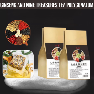 Ginseng And Nine Treasures Tea Mens Kidney Tea Polygonatum Health Tea Nourishing Tea Mens Health Tea