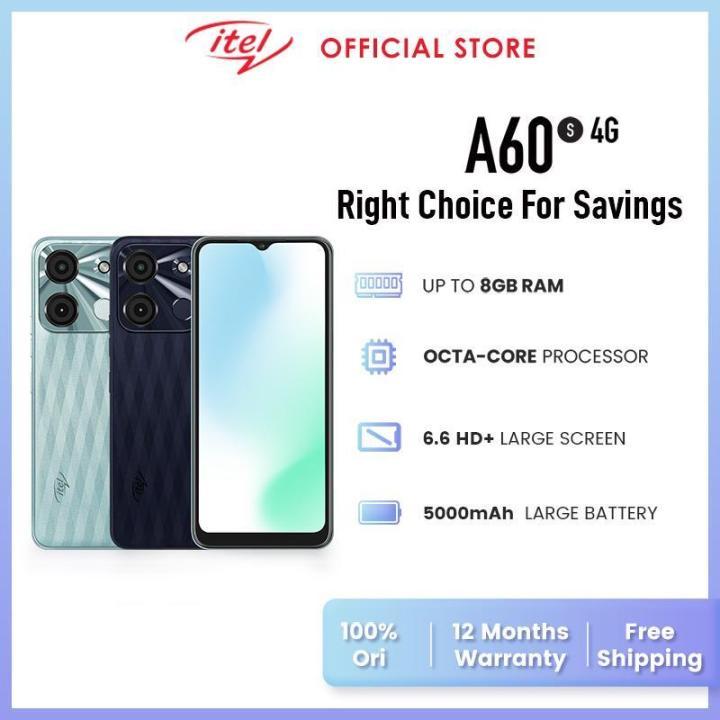 ITEL A60s 4/64GB [RAM 4 + 4 GB Extend] - Batt 5000 mAh - Garansi Resmi ...