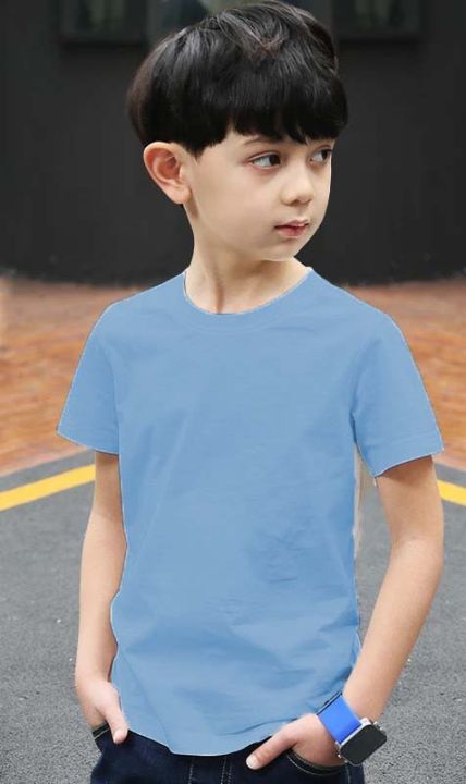 kid in blue shirt