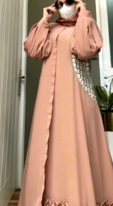 ALISHA MUSLIM FASHION GAMIS PEREMPUAN TERBARU DRESS ABAYA CANTIK ABAYA CERUTY MIX BROCADE IMPORT [SALE] GAMIS CERUTY RENDA FASHION MUSLIM // BISA COD // HARGA MURAH // GROSIR ECER