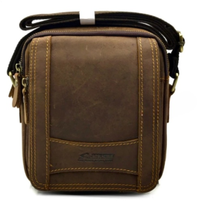 Lee Jeep Camel Genuine Leather Sling Bag Shoulder Bag Cross Body Leather Bag Messenger Leather Bags