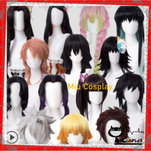 Wig/Tóc giả Shinobu/Kanroji/Rengoku/Tomioka/Muichirou/Nezuko - Demon Slayer:Kimetsu