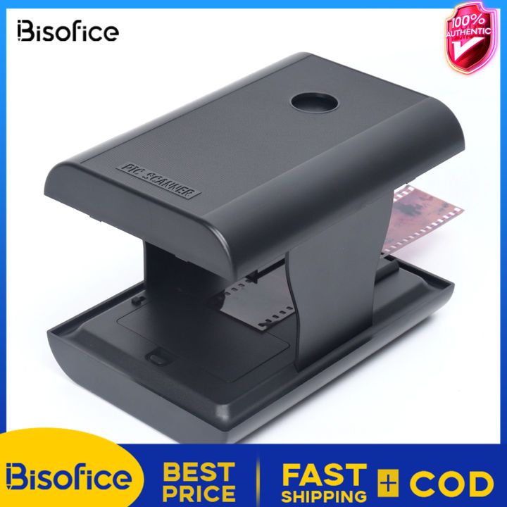 Bisofice Mobile Film and Slide Scanner for 35mm/135mm Negatives and Slides  with LED Backlight Free APP Foldable Novelty Scanner Fun Toys and Gifts