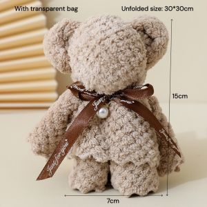 Homepeasl® Towel Gift Creative Souvenir Gifts Bear Towel Gift Set for Wedding birthday festival opening ceremony