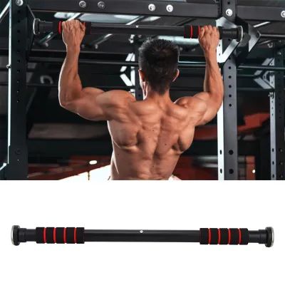 Pull Up Bar Adjustable 60-100 CM / Iron Gym Alat fitness di Rumah Doorway Door Bar Olahraga